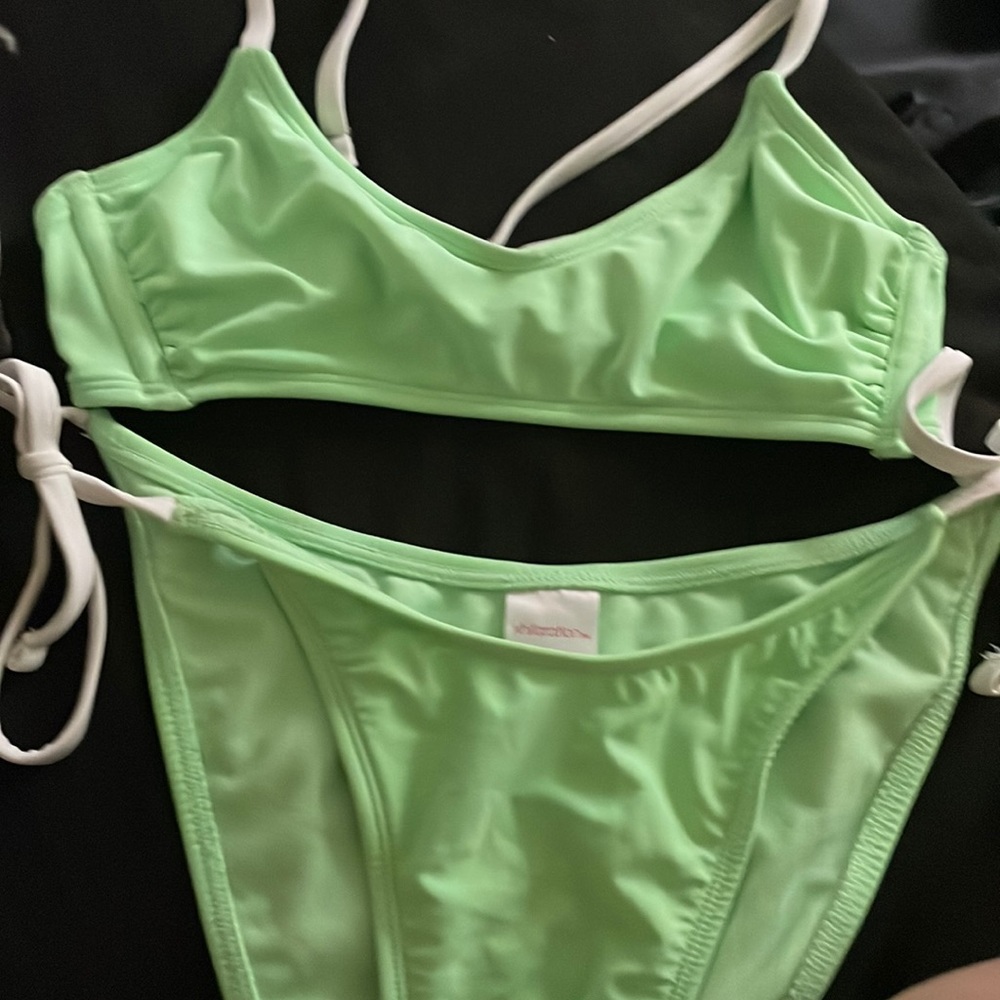 green bikini